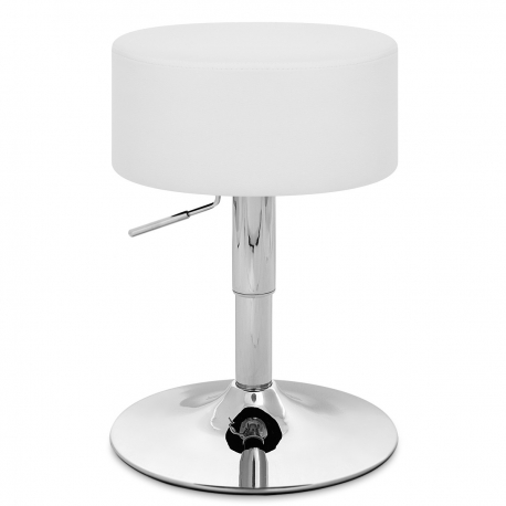 Kunstleder Hocker Chrom - Bullet