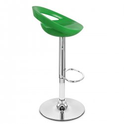Kunststoff Barhocker Chrom - Crescent