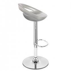 Kunststoff Barhocker Chrom - Crescent