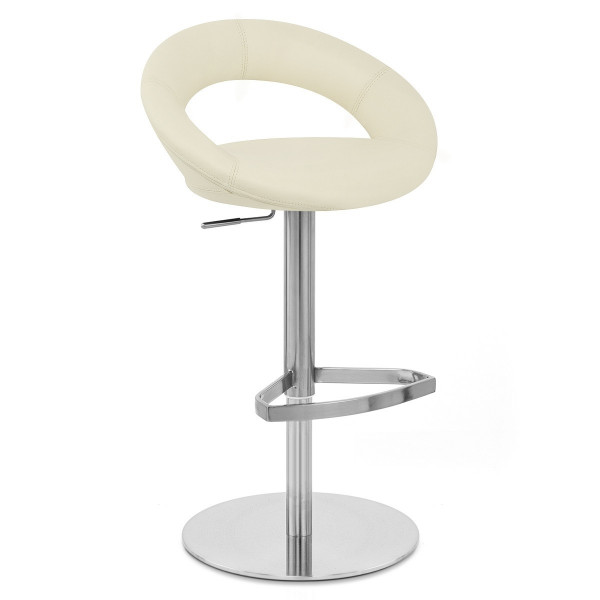 Crescent Echtleder Barhocker gebürstet - Barhockerwelt