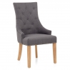 Esszimmerstuhl Stoff - Ascot - Eiche Gris Foncé