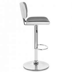 Kunstleder Barhocker Chrom - Edge Schwarz