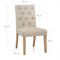 Esszimmerstuhl Stoff - Barrington Beige