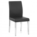 Kunstleder Stuhl Chrom - Dash Schwarz