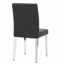 Kunstleder Stuhl Chrom - Dash Schwarz