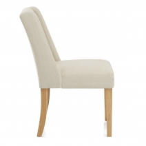 Stoff Stuhl Eiche - Chatsworth Beige