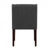 Stoff Stuhl Walnuss - Chatsworth Grau