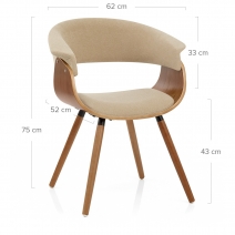 Stoff Stuhl - Grafton Beige