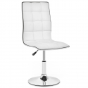 Kunstleder Stuhl Chrom - Macy Grau