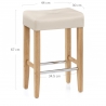 Holz Barhocker - Otis Eiche Beige