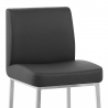Kunstleder Barhocker Chrom - Pacino Schwarz