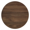 Barhocker - Dunkler Holzsitz - Vintage Revolution