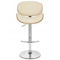 Barhocker Chrom - Theo Beige