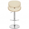 Barhocker Chrom - Theo Beige