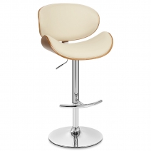 Barhocker Chrom - Theo Beige