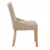 Stoff Stuhl Eiche - Verdi Beige