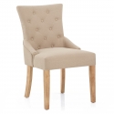 Stoff Stuhl Eiche - Verdi Beige