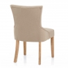 Stoff Stuhl Eiche - Verdi Beige
