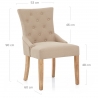 Stoff Stuhl Eiche - Verdi Beige