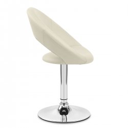 Kunstleder Chrom Stuhl - Clementine Schwarz