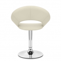 Kunstleder Chrom Stuhl - Clementine Schwarz