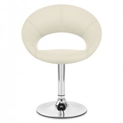 Kunstleder Chrom Stuhl - Clementine Schwarz