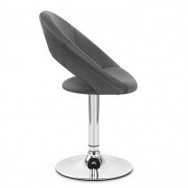 Kunstleder Chrom Stuhl - Clementine Schwarz