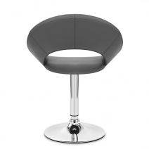 Kunstleder Chrom Stuhl - Clementine Schwarz