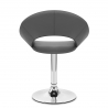 Kunstleder Chrom Stuhl - Clementine Schwarz