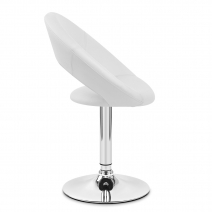 Kunstleder Chrom Stuhl - Clementine Schwarz