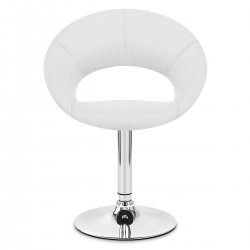 Kunstleder Chrom Stuhl - Clementine Schwarz