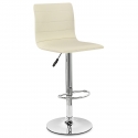Echtleder Barhocker Chrom - Fabio Beige