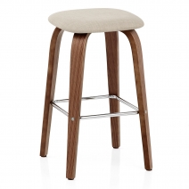 Stoff Holzbarhocker - Stockholm Beige