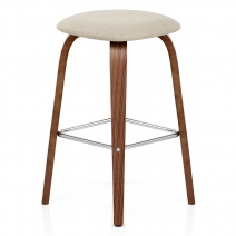 Stoff Holzbarhocker - Stockholm Beige