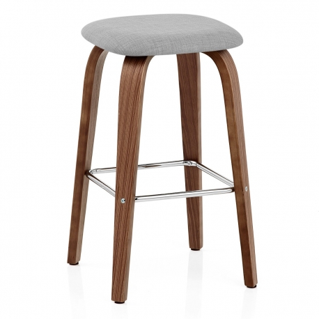 Stoff Holzbarhocker - Stockholm Grau