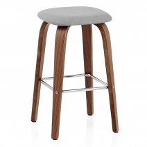 Stoff Holzbarhocker - Stockholm Grau
