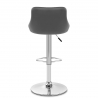 Kunstleder Barhocker Chrom - Stitch Grau