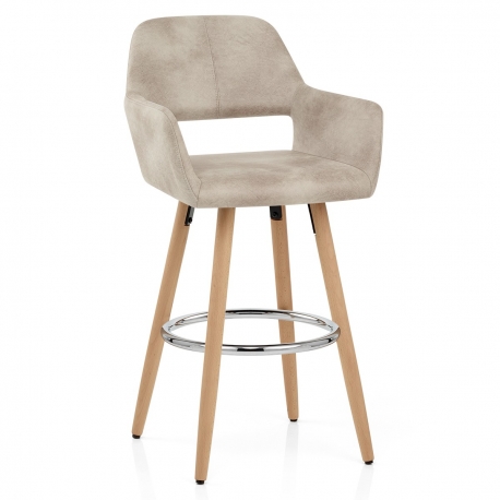 Kunstleder Barhocker Antik - Kite Beige