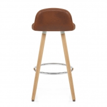Kunstleder Barhocker Antik - Sole Braun