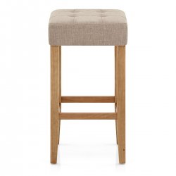 Stoffbarhocker Eiche - Oliver Beige