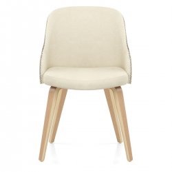 Kunstleder Stuhl - Fusion Eiche Beige