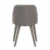 Samt Stuhl - Fusion Holz Grau