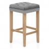 Belgravia Oak Stool Velvet