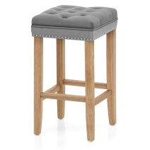 Belgravia Oak Stool Velvet