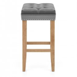 Belgravia Oak Stool Velvet