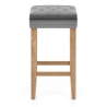 Belgravia Oak Stool Velvet