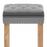 Belgravia Oak Stool Velvet