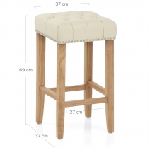 Holzbarhocker Eiche - Chelsea Beige