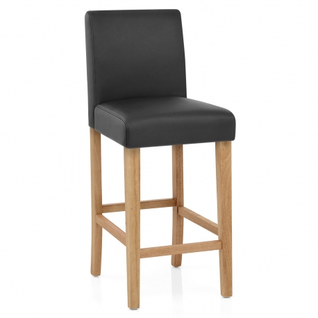 Barhocker Eiche - Tetbury Schwarz