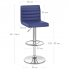 Kunstleder Barhocker Chrom - Mint